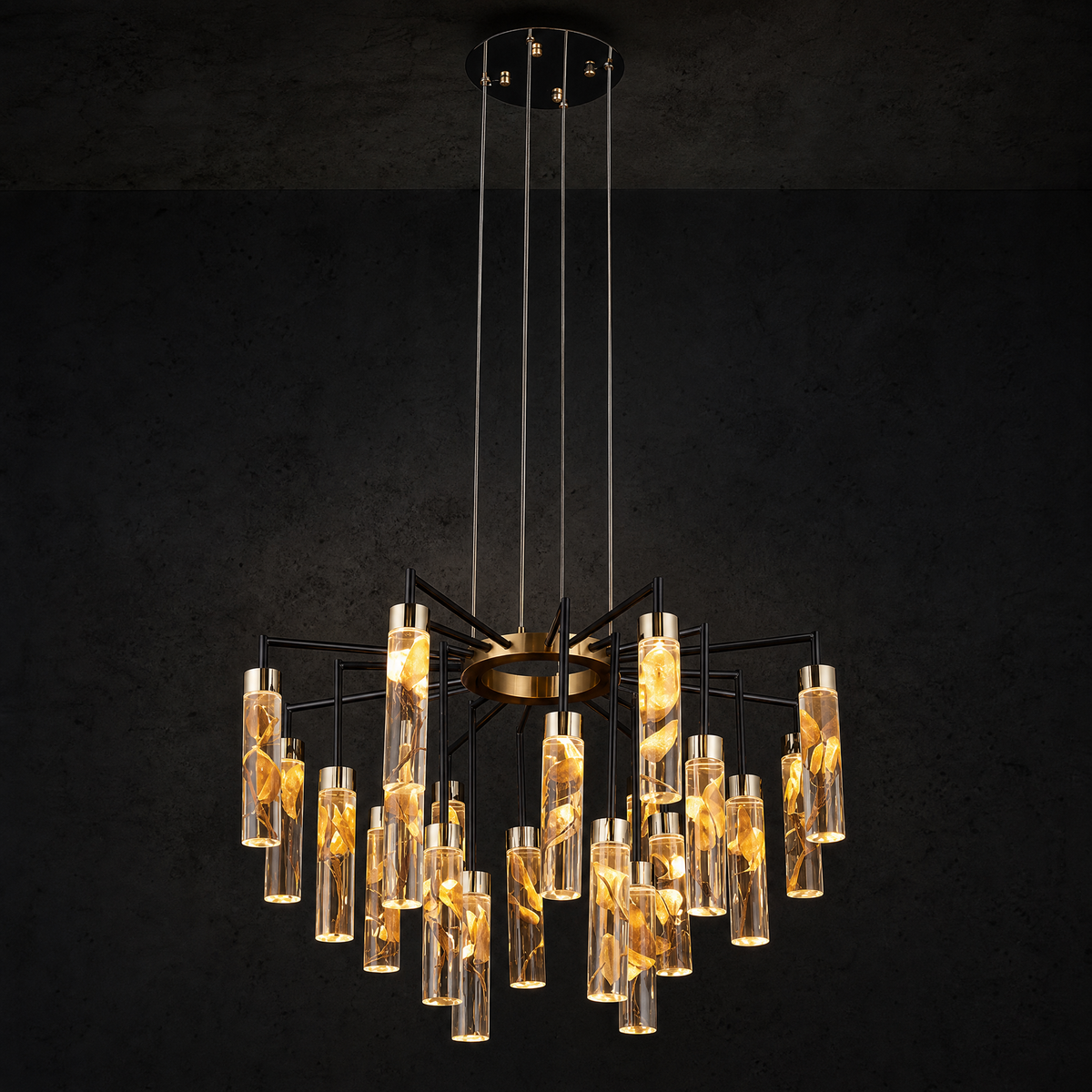 Phoenix Tree Modern Sculptural Ring Chandelier - main