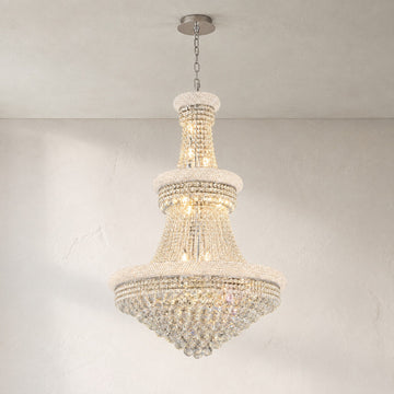 Pineapple Bead Tiered Chandelier