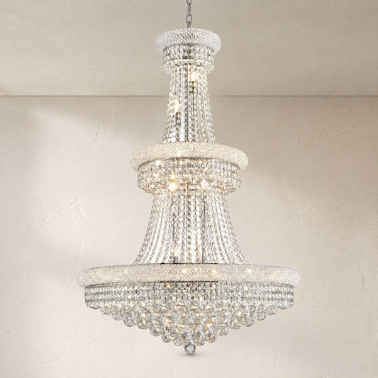 Pineapple Bead Tiered Chandelier