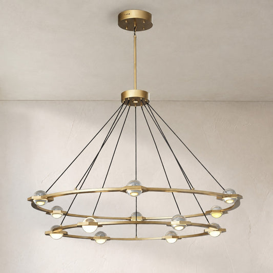 Planets 2-Tier Round Chandelier 60", Decoration Lamp
