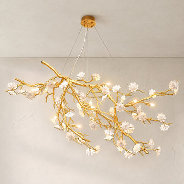 Plum Blossom Linear Pendant Light