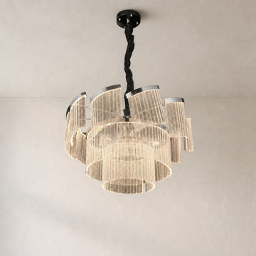 Prismata Crystal Ring Chandelier, 23.6 inch
