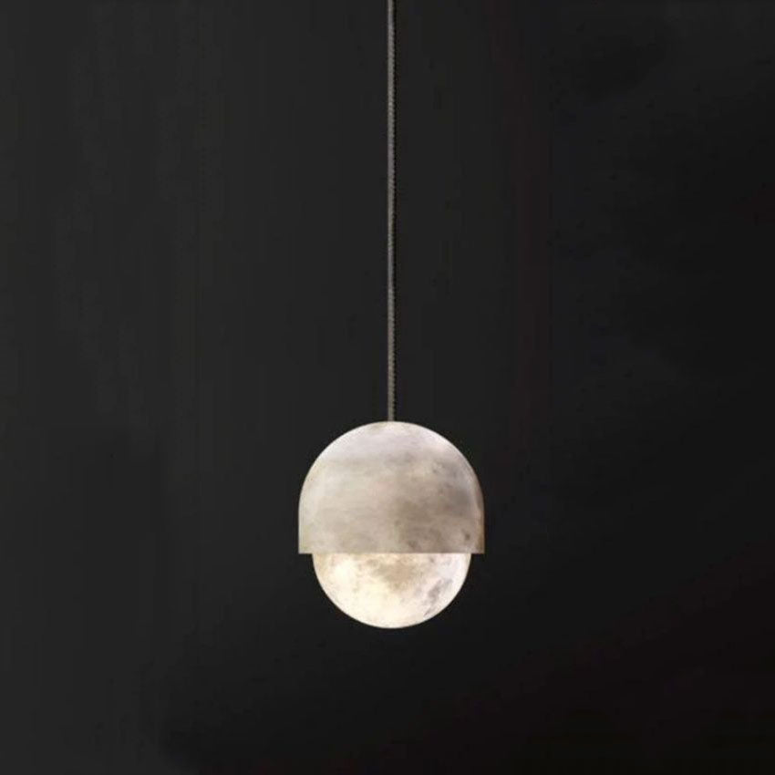 Alabaster Moonlight Pendant