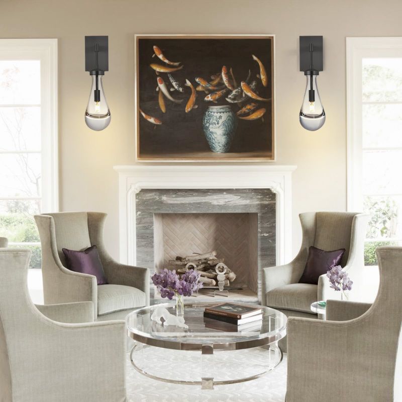 Raindrop Sconce Rod & Cord-wall sconce for bedroom,wall sconce for dining room,wall sconce for stairways,wall sconce for foyer,wall sconce for bathrooms,wall sconce for kitchen,wall sconce for living room-Blushlighting