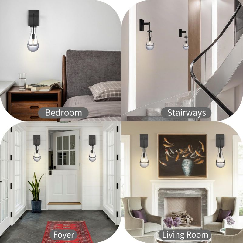 Raindrop Sconce Rod & Cord-wall sconce for bedroom,wall sconce for dining room,wall sconce for stairways,wall sconce for foyer,wall sconce for bathrooms,wall sconce for kitchen,wall sconce for living room-Blushlighting