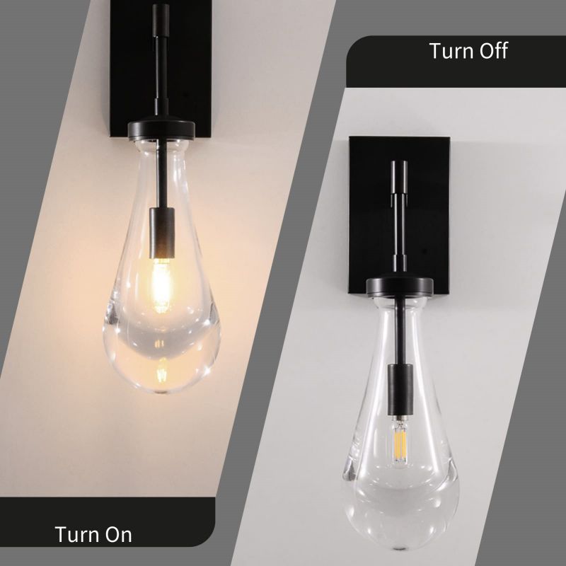 Raindrop Sconce Rod & Cord-wall sconce for bedroom,wall sconce for dining room,wall sconce for stairways,wall sconce for foyer,wall sconce for bathrooms,wall sconce for kitchen,wall sconce for living room-Blushlighting