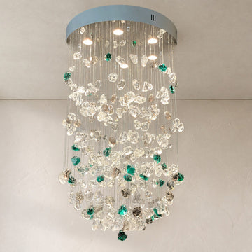 Rainfall Glass Gem Stone Chandelier
