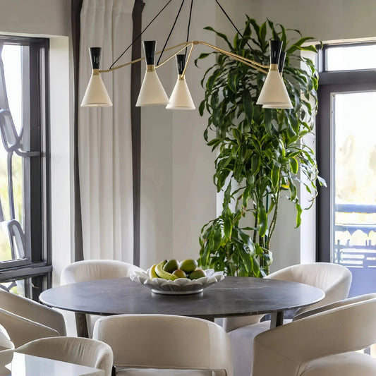 Ramsey 6 - Light Linear Chandelier - Lamer Lighting