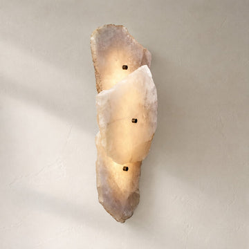 Raw Marble Wall Sconce