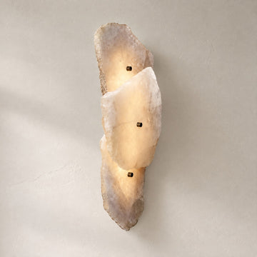 Raw Marble Wall Sconce