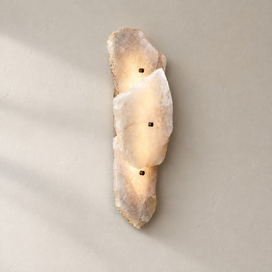 Raw Marble Wall Sconce