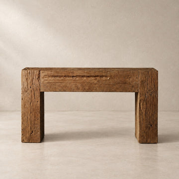 Reclaimed Teak Wood Console Table