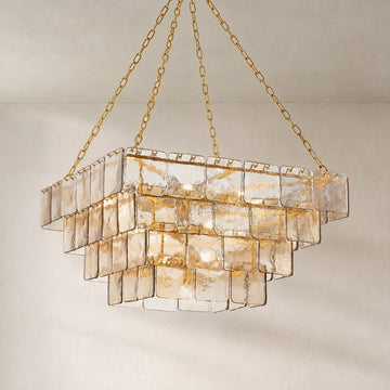 Regal Chain Tiered Chandelier