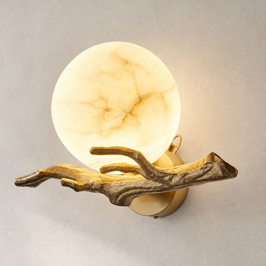 Retro Twigs Alabaster Wall Lamp