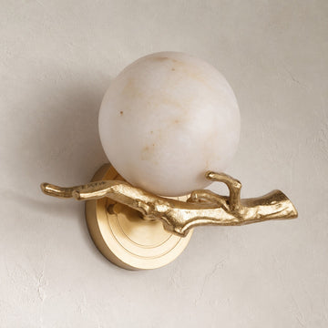 Retro Twigs Alabaster Wall Lamp