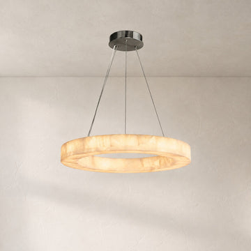 Rivaga Calcite lueur Round Chandelier 31"40"60"