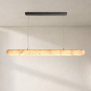 Rivaga Lisse Alabaster Linear Chandelier 60" 80"