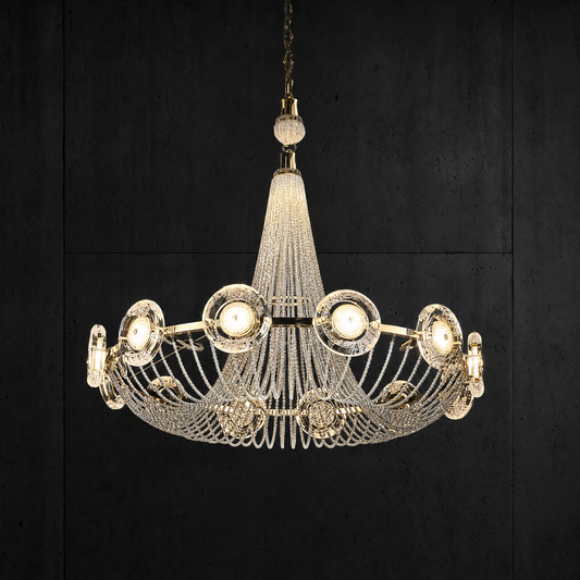 Rococo Dream Modern Sculptural Ring Chandelier - main