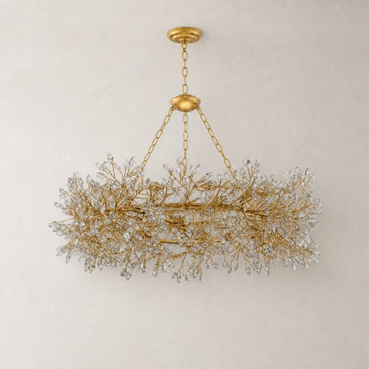 Rowan Gold Twig Round Chandelier
