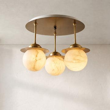 Saturn Alabaster Ceiling Light