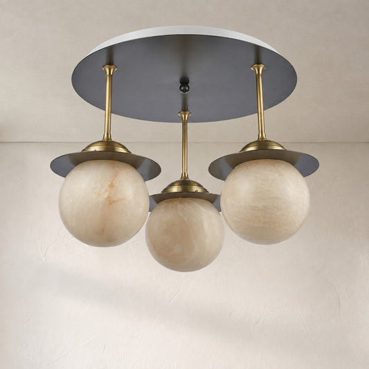 Saturn Alabaster Ceiling Light