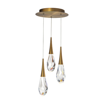 Hibiscus LED Multi Light Pendant Light.