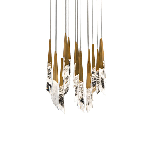 Solitude Round LED Multi Chandelier in Detail.