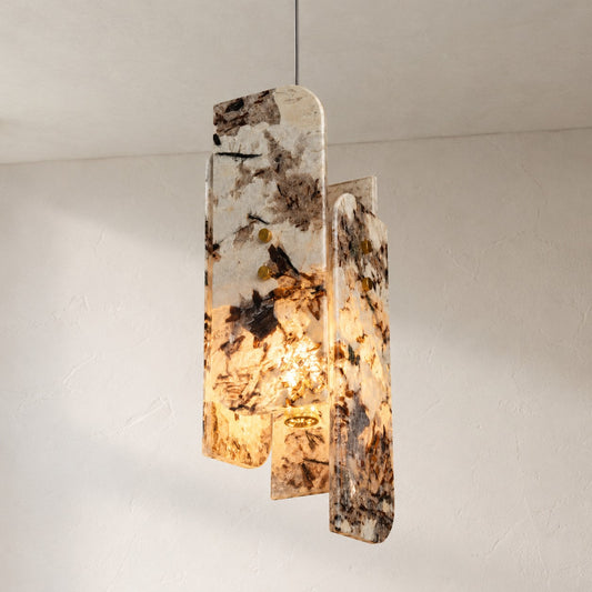 Snowcrest White Asymmetric Pendant Light