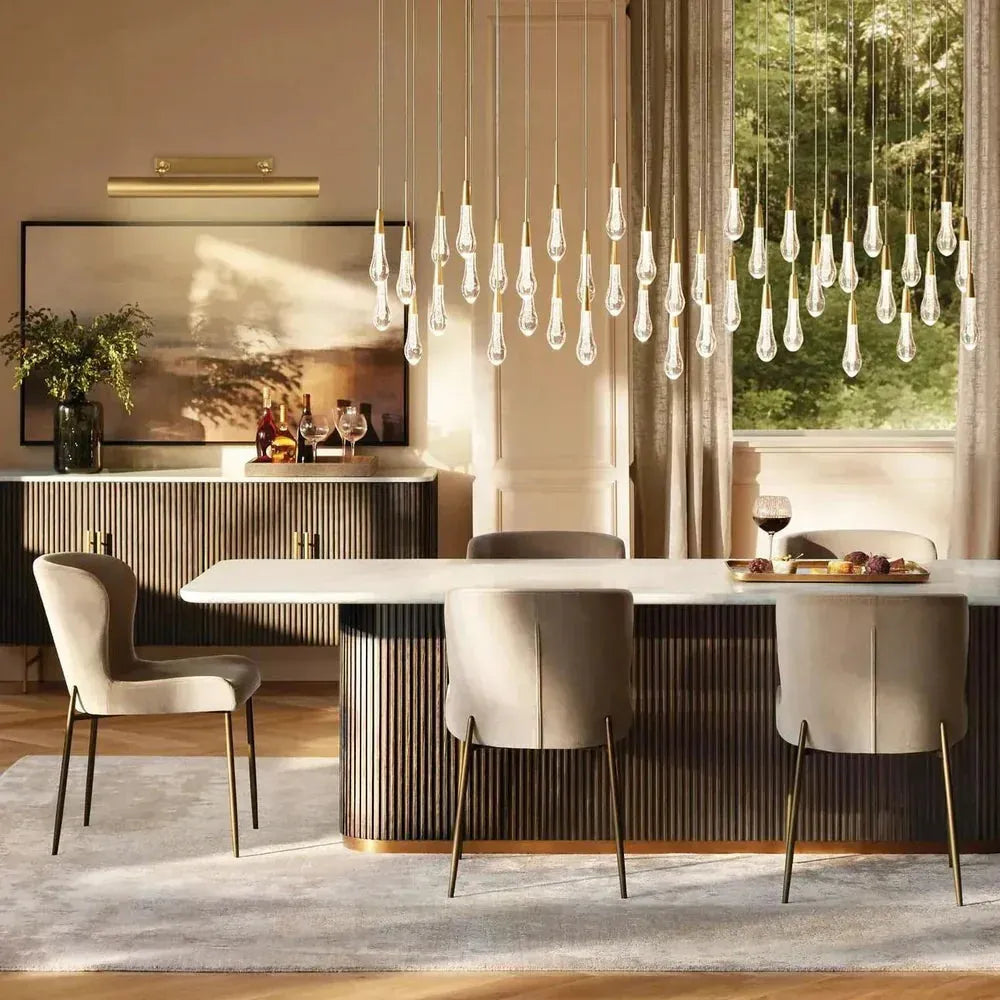 Soltaire Linear Chandelier 37" 50" 60" 70" 87" 120" | Lamer Lighting (48)