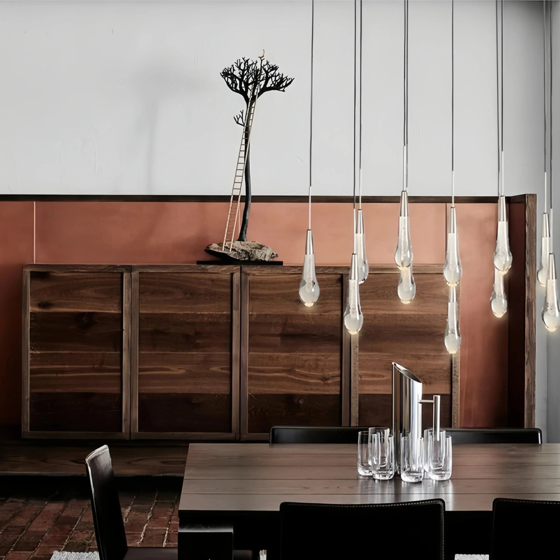 Soltaire Linear Chandelier 37" 50" 60" 70" 87" 120" | Lamer Lighting (41)