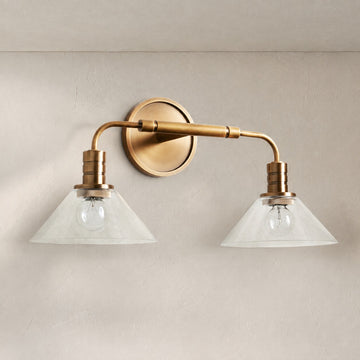 Theron Double Wall Sconce for Bedroom Hallway