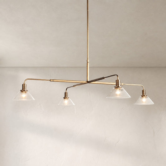 Theron Glass Round Chandelier 30'' 52''