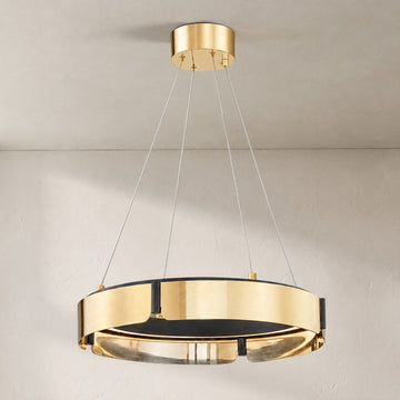 Tribeca Modern Brass Chandelier