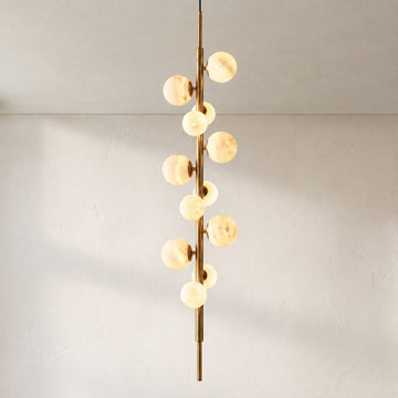 Vertical Orb Cascade Pendant Light