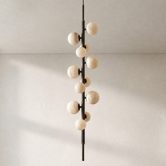 Vertical Orb Cascade Pendant Light