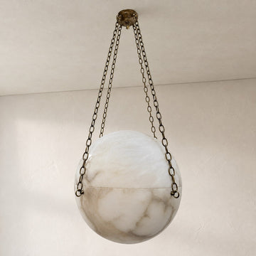Vintage Alabaster Globe Fixture