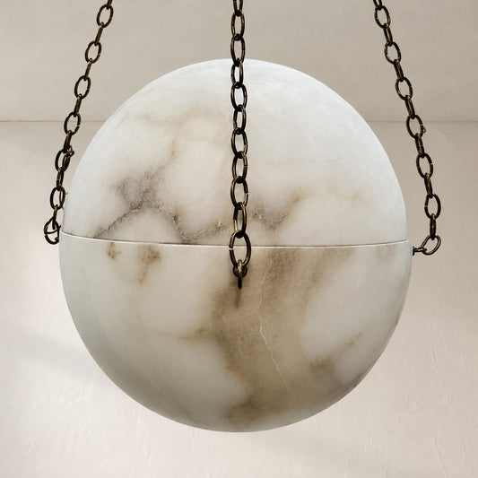 Vintage Alabaster Globe Fixture