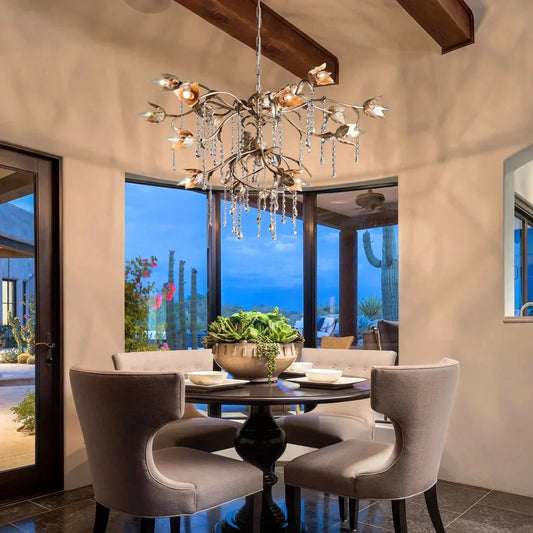 Viticcia Round Chandelier - Lamer Lighting
