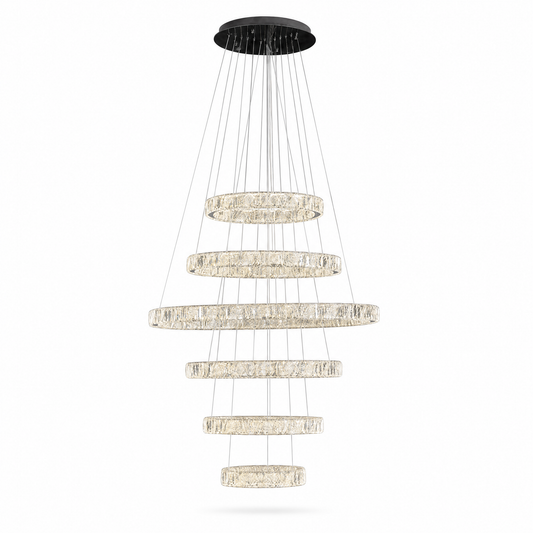 Vortice Crystal Chandelier — product photo