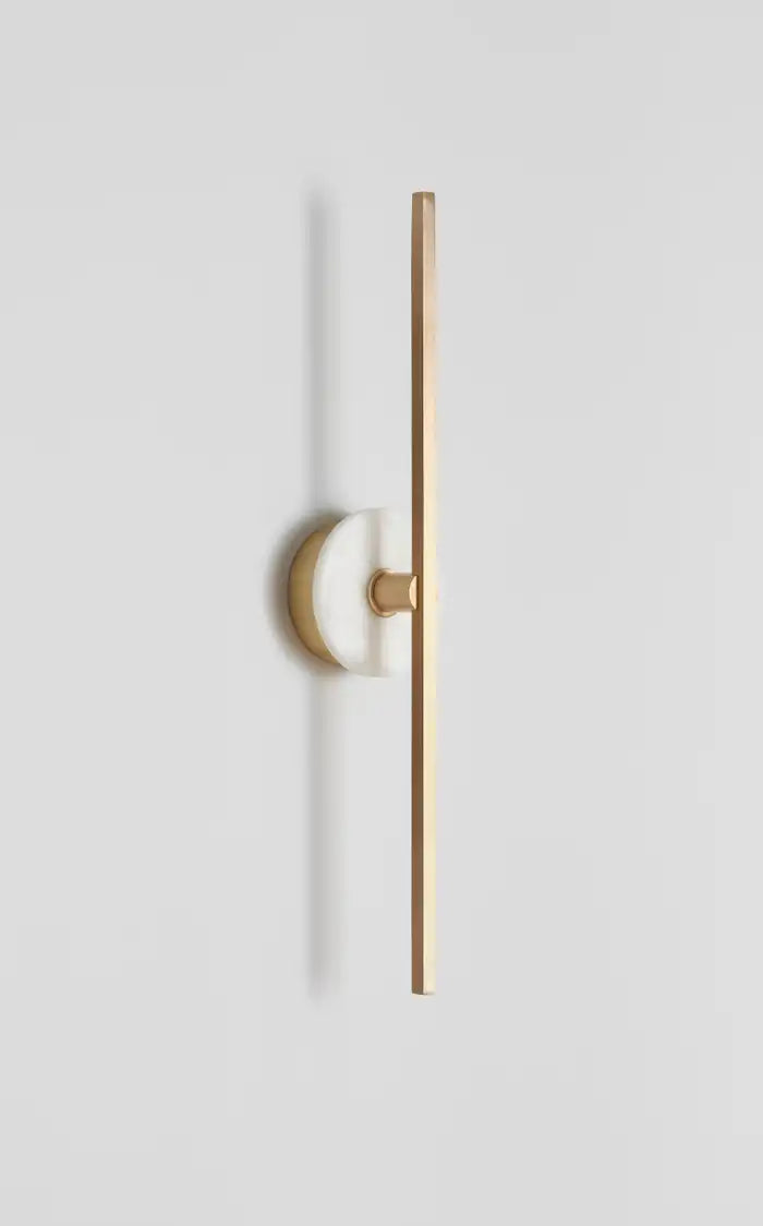 Lamer Lighting Alabaster Radiance Wall Sconce - Background Shot