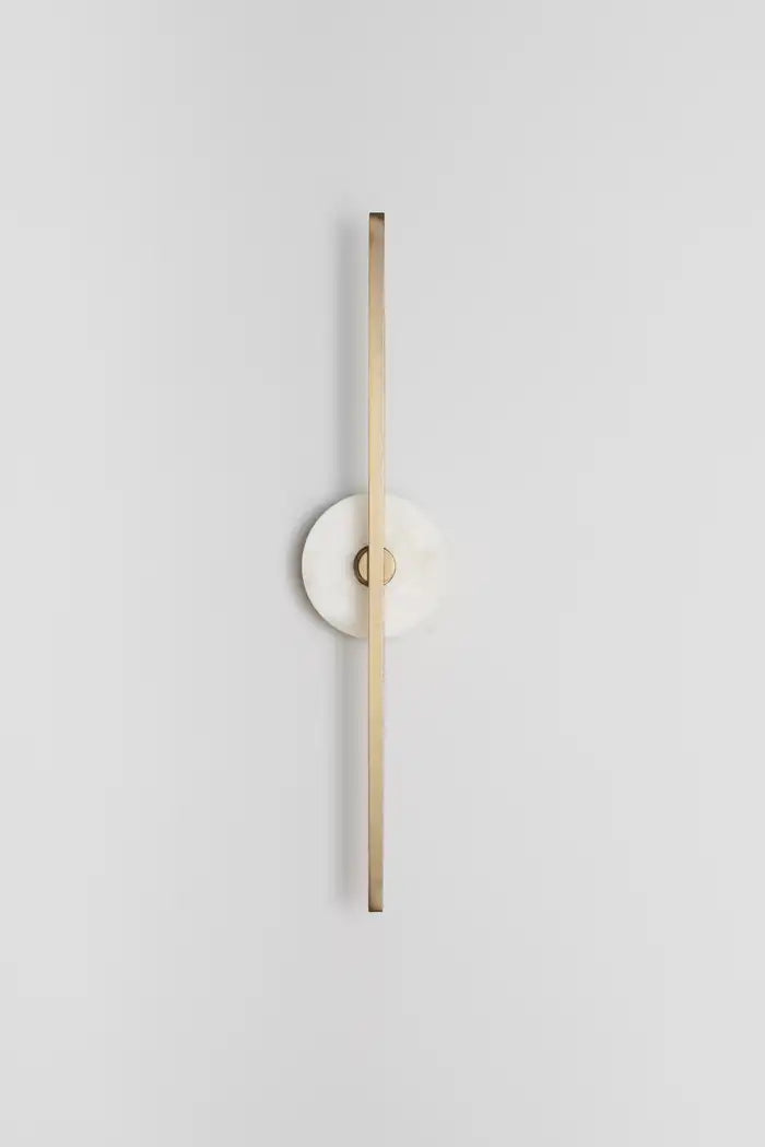Lamer Lighting Alabaster Radiance Wall Sconce - Background Shot