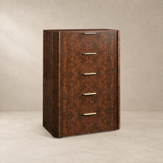 Warm Textured Wood Bedroom Chest