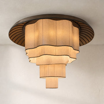 Wave Edge Tiered Chandelier