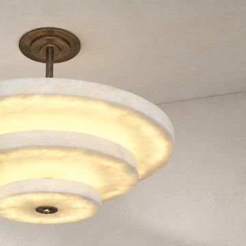 White onyx pendant light