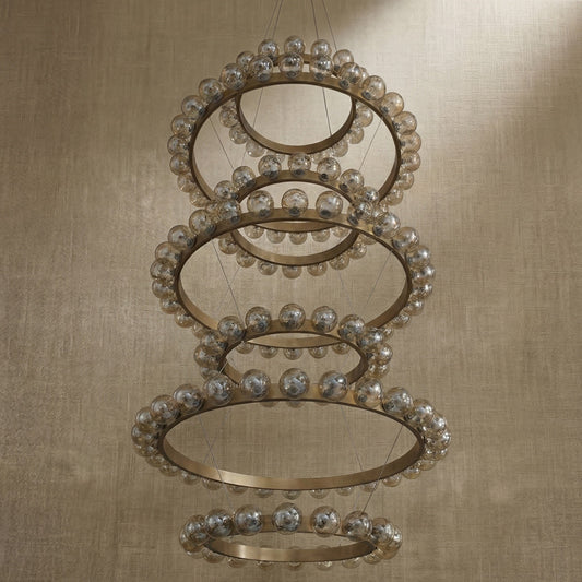 Chandelier For High Ceiling in a dining room