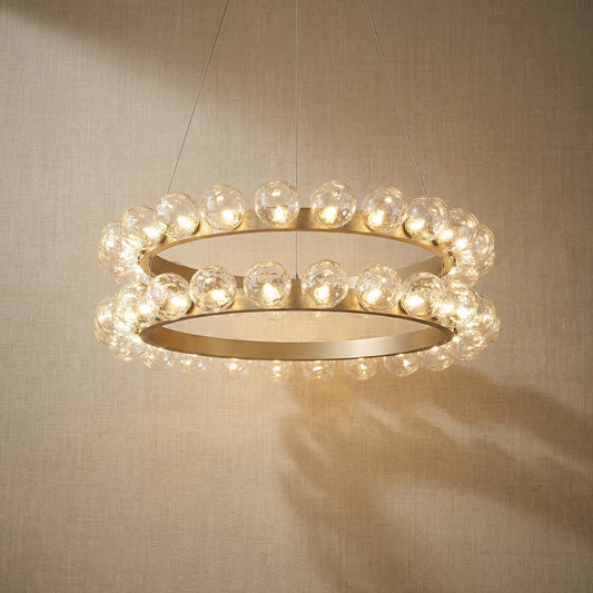 Chandelier For Dining Rooms in champagne gold