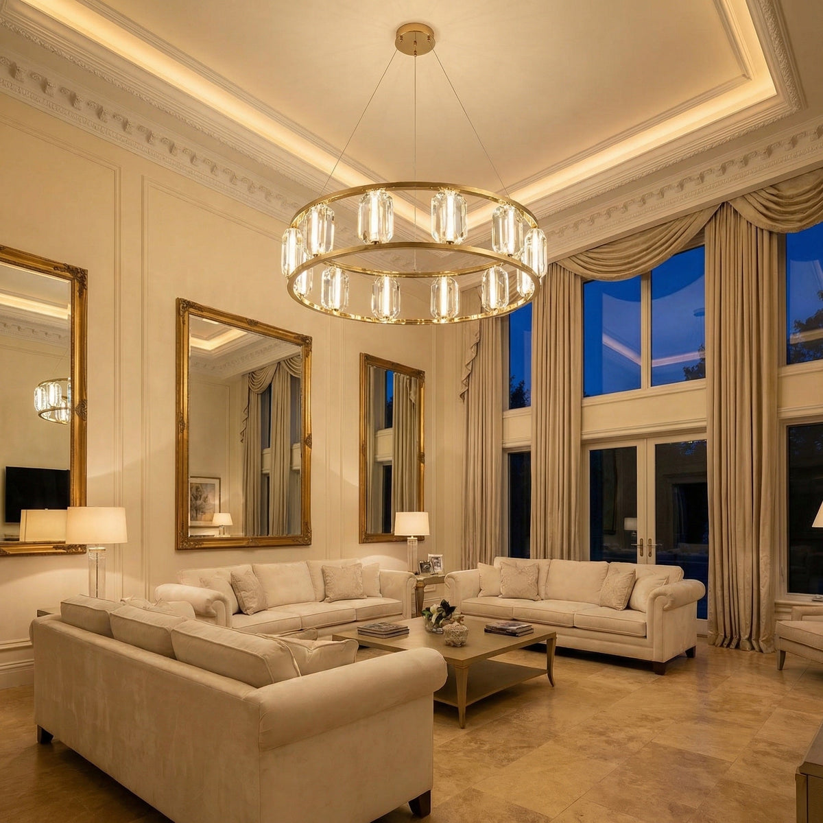 Dining Room Chandelier in a dining room
