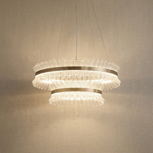 Modern Chandelier in champagne gold