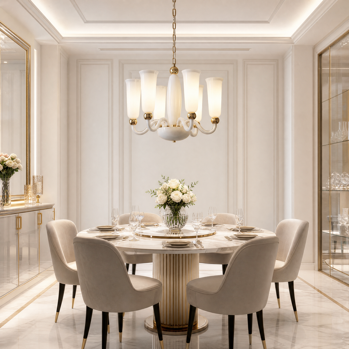 Modern Pendant Light in a living room