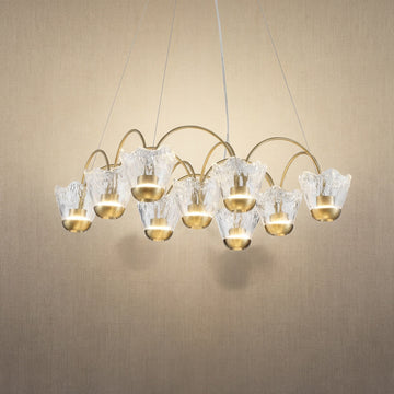 Modern Pendant Light in gold